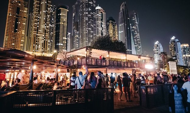 Barasti beach bar in Dubai